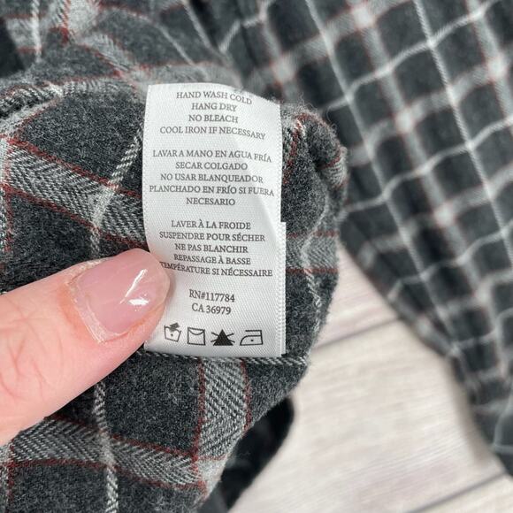 Rails Super Soft Brushed Lennox Flannel Shirt Men's Size XXL Charcoal/Gray/Brick - Picture 10 of 12